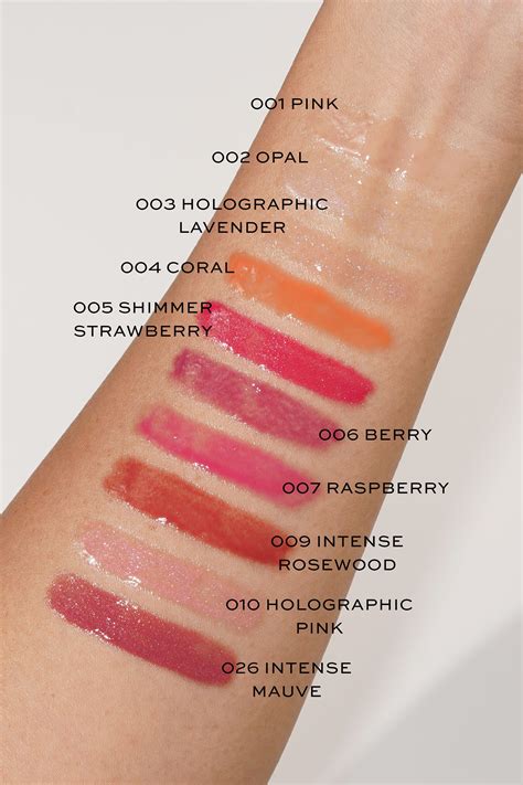 mini dior addict lip glow|Dior lip gloss color chart.